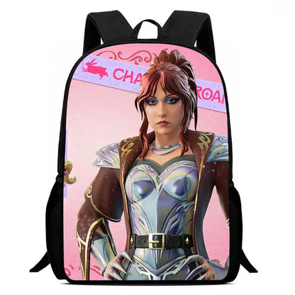 Kids School Backpack Cartoon Fortnite Bags for Girls Boys Durable Lightweight Large Capacity Breathable