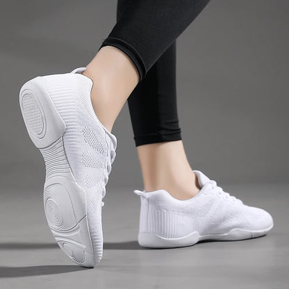 Marwoo Girls White Cheer Dance Sneakers Kids Lightweight Cheerleading Training Walking Tennis Women’s Fashion Sports Shoes 2316