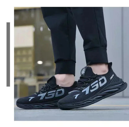 New Summer Mens Breathable Mesh Running Shoes Lightweight Sports Sneakers Fashion Trendy Brand