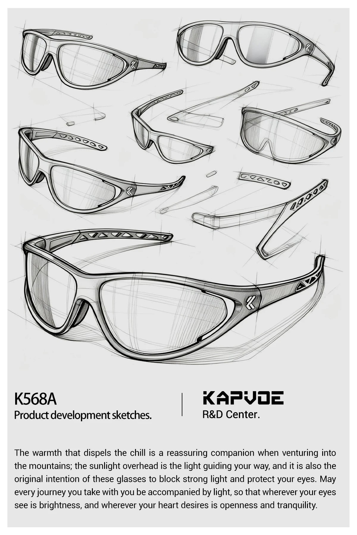 Kapvoe Hiking Sunglasses Camping Fashion Sunglasses for Men Photochromic Cycling Glasses MTB Bike Goggles Fishing Eyewear Sports