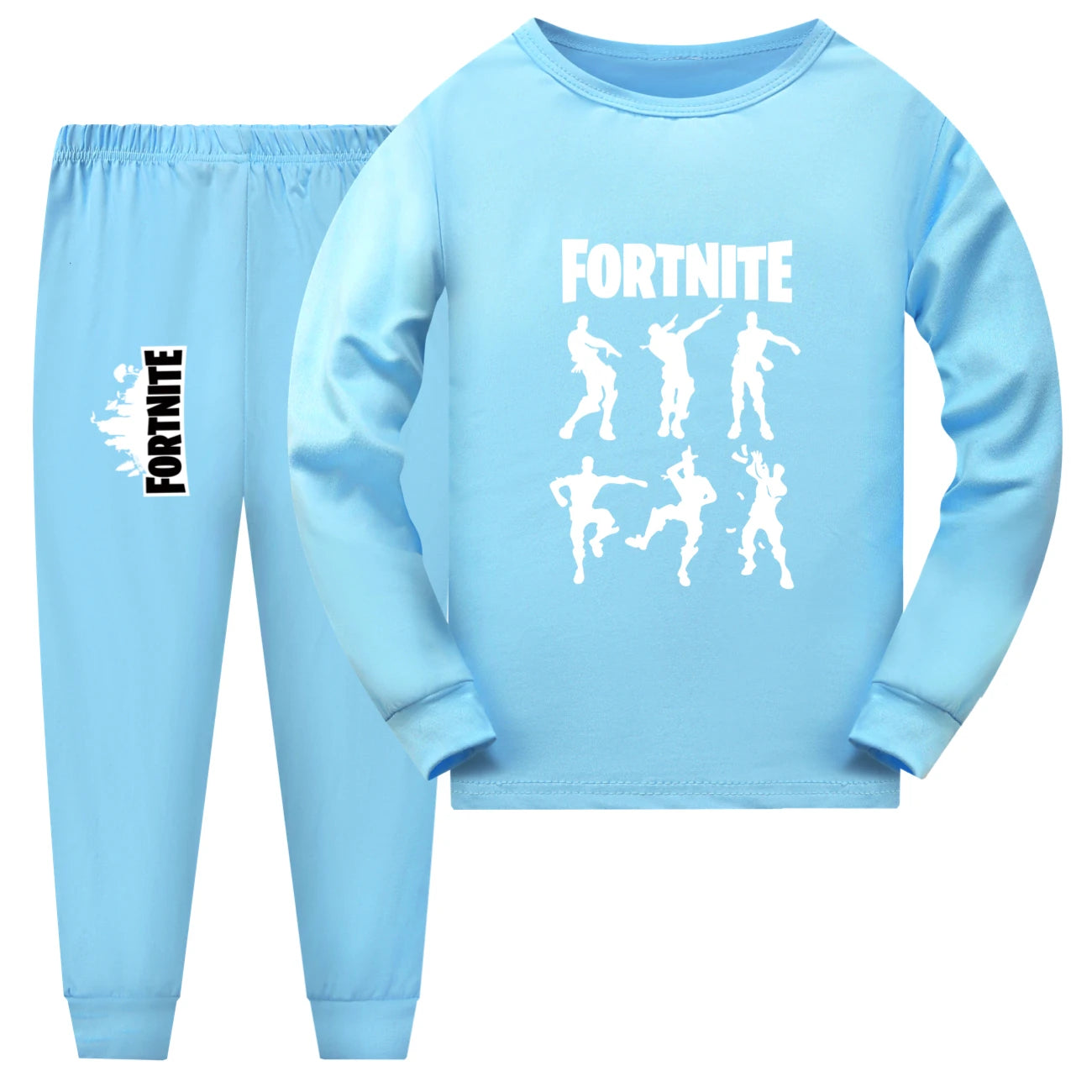 New Kids Fortnite Fall Pajama Sets Baby Girls Long Sleeve Tops Pants 2pcs Set Teen Boys Daily Sleepwear 1006