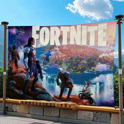 Adventure game F-FORTNITE Flag Suitable For Party Club Outdoor Interior Wall Art Decoration Banner Gift