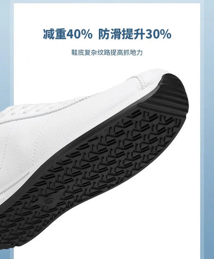 Leisure Running Summer Fashion Anti Slip Mountaineering PU Leather Sports Shoes Tennis Trend  Hot Selling Men White Flat Shoes