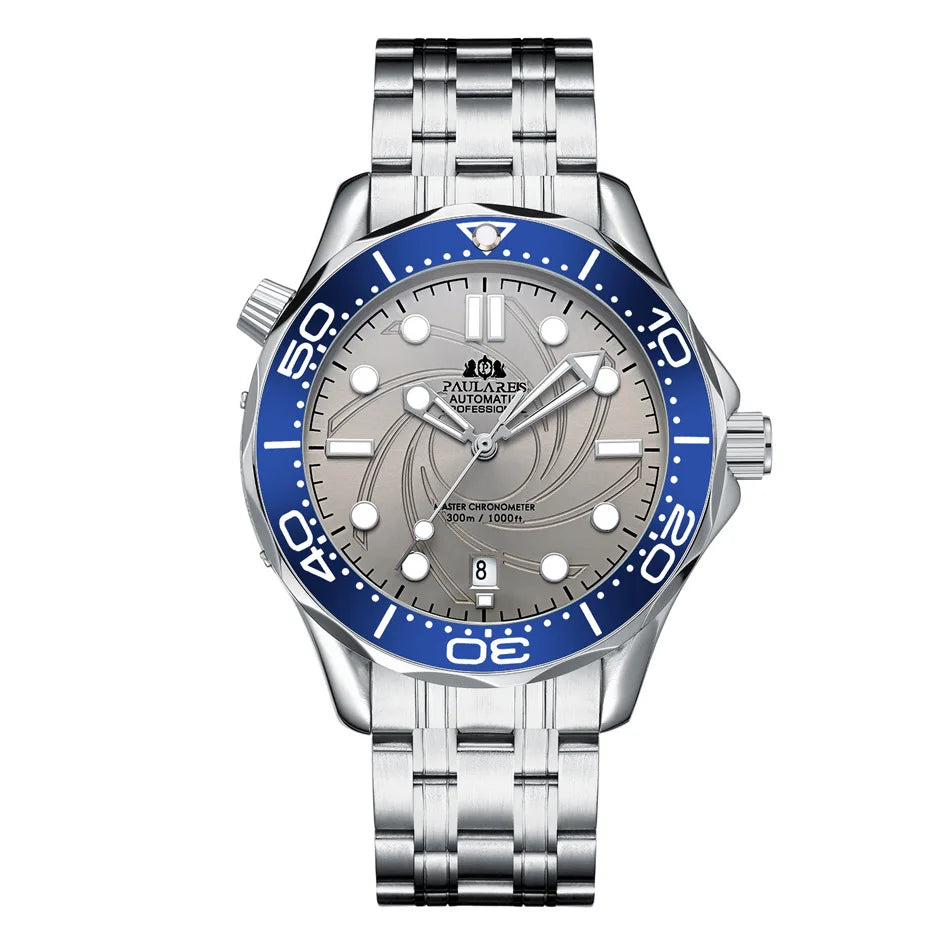 Luxury Automatic Watch for Men Stainless Steel Waterproof Calendar Mechanical Watches Fashion Casual Mens Watches Reloj Hombre