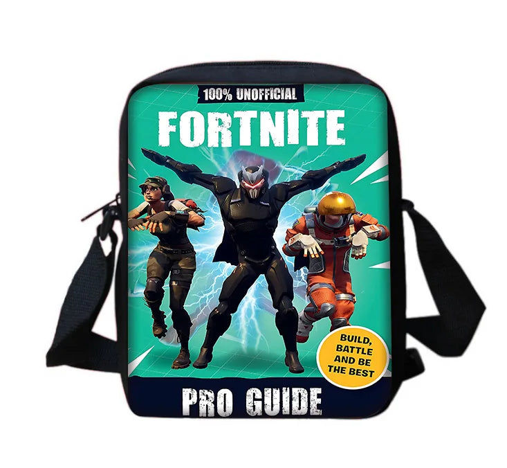 Child School Backpack with Shoulder Bag and Pencil Case School Bags for Hot Game Design Fortnite Boys and Girls Best Gift