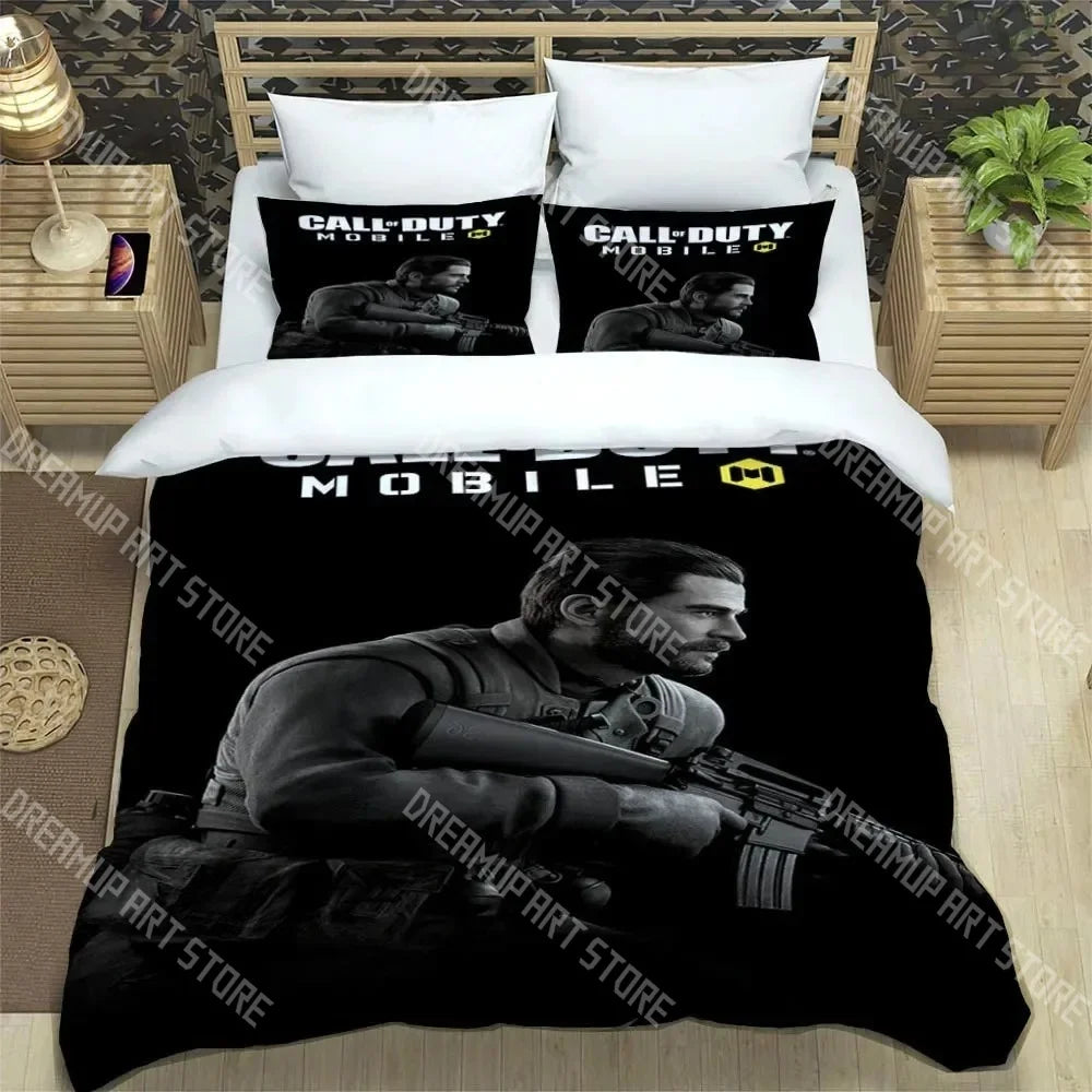 3D Print Call of Duty Game COD Bedding Set Twin Queen King Full Size Duvet Cover Pillowcase Bed boys girls Adult Home Textiles