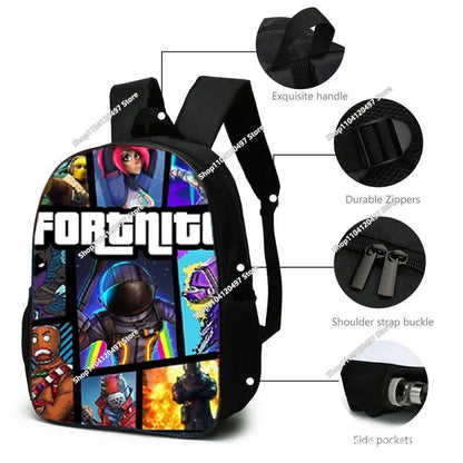 Fortnite School Bags Boys Girls Backpacks Large-capacity Knapsack High-quality Bookbags Fortnite Figure Laptop Bag Gift