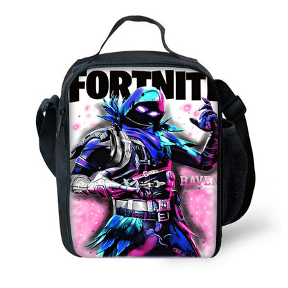 Hot Game Design Child Backpacks Lunch Bag Pencil Case Large Capacity School Bags for Boys and Girls Best Gift Fortnite