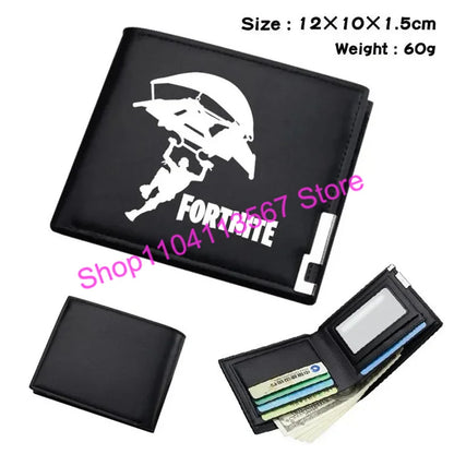 Fortnite Anime Figures Wallet Victory Royale PU Leather Purse Coin Holder Money Clutch Wristlet Cover Wallet Card Holder