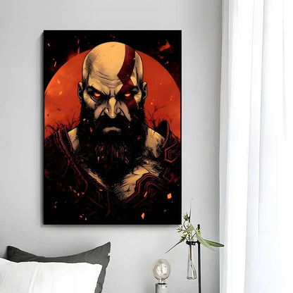 God Of War Poster Wall Art Print Decorative Mural Home Decor Gift Unframed