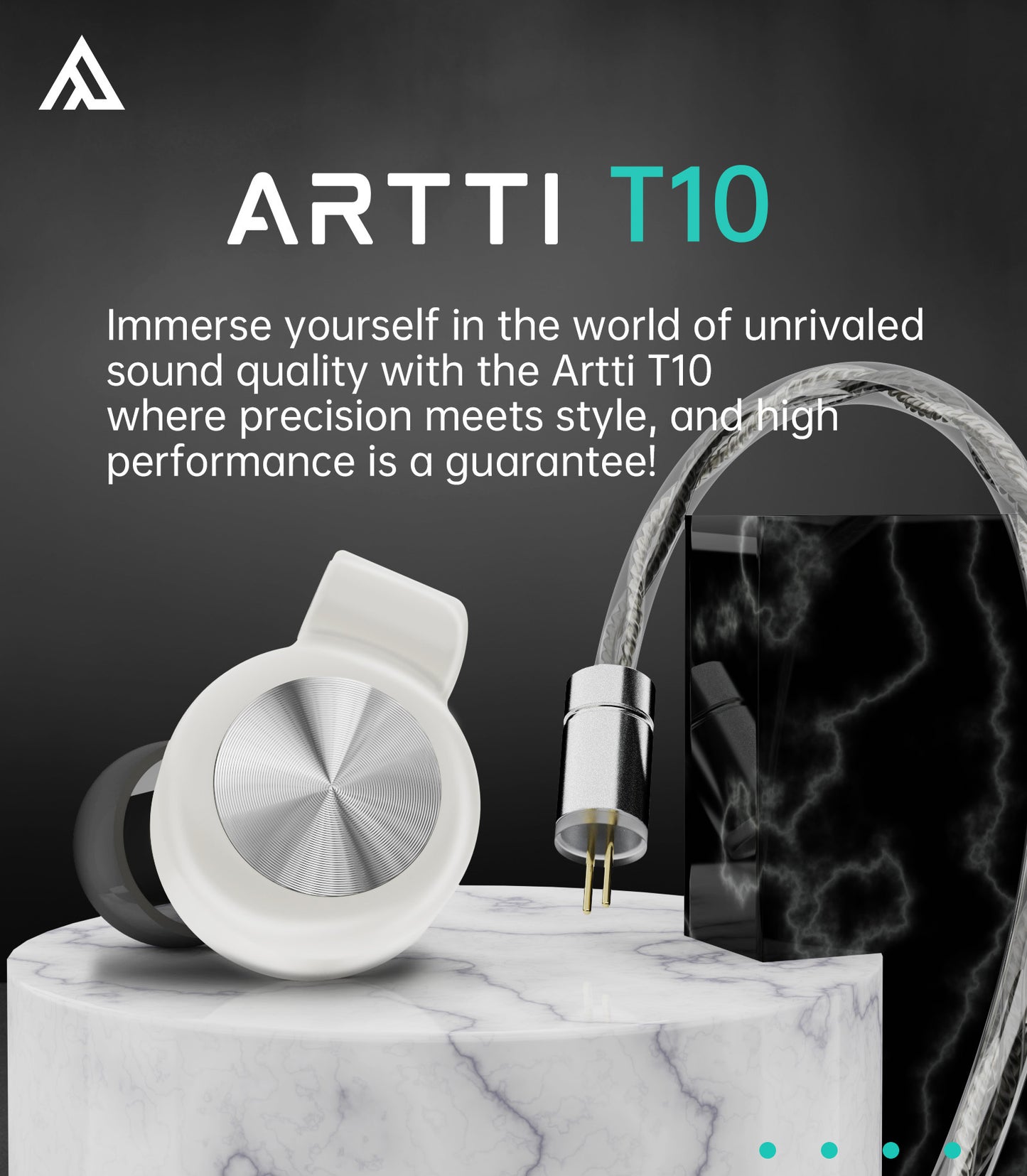 ARTTI T10 In-Ear HiFi Earphones Wired IEMs Monitors 14.2mm Planar Driver Textured Bass 0.78mm 2pin & 3.5MM/4.4MM Connector