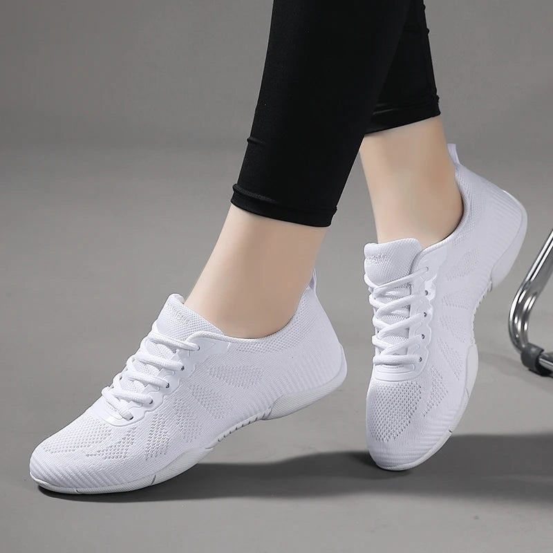 Marwoo Girls White Cheer Dance Sneakers Kids Lightweight Cheerleading Training Walking Tennis Women’s Fashion Sports Shoes 2316