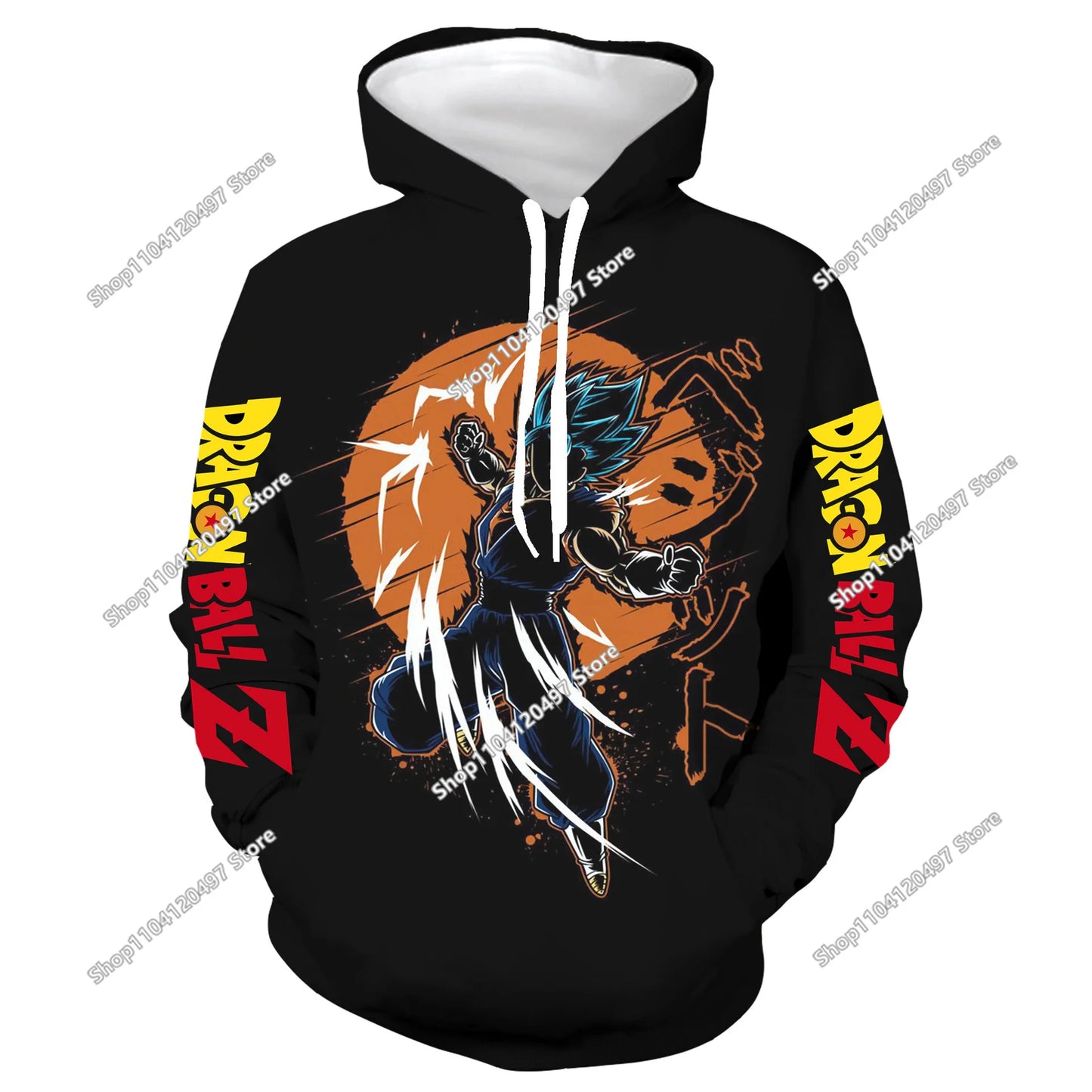 Dragon Ball Hoodie for Boys and Girls, New Autumn and Winter Style Creative Loose and Versatile Hooded Sweatshirt