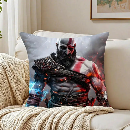 Game Mythological G-God of W-War Cushion Cover Pillowcase Anti-dustmite living Room Sofa Decor Cushion Room