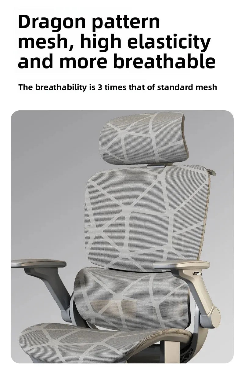 Air Titan Full-Mesh-Büro- und Gaming-Computerstuhl, ergonomischer Schreibtischstuhl für Studierende mit Drei-Zonen-Lendenstütze und gut belüftetem Design