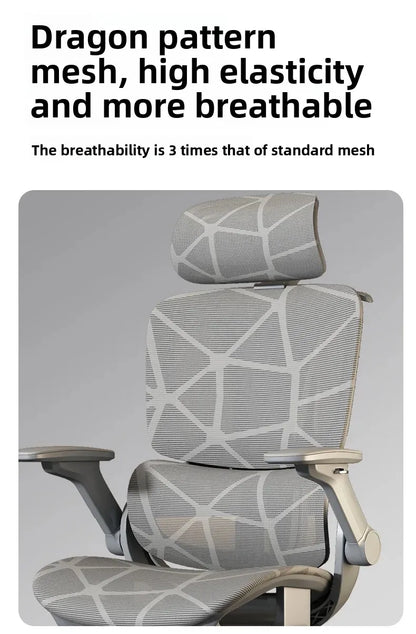 Air Titan Full-Mesh-Büro- und Gaming-Computerstuhl, ergonomischer Schreibtischstuhl für Studierende mit Drei-Zonen-Lendenstütze und gut belüftetem Design