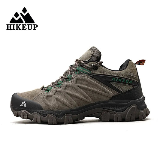 HIKEUP visokokvalitetne kožne planinarske cipele za muškarce, izdržljive outdoor sportske trekking cipele na vezanje za penjanje i lov
