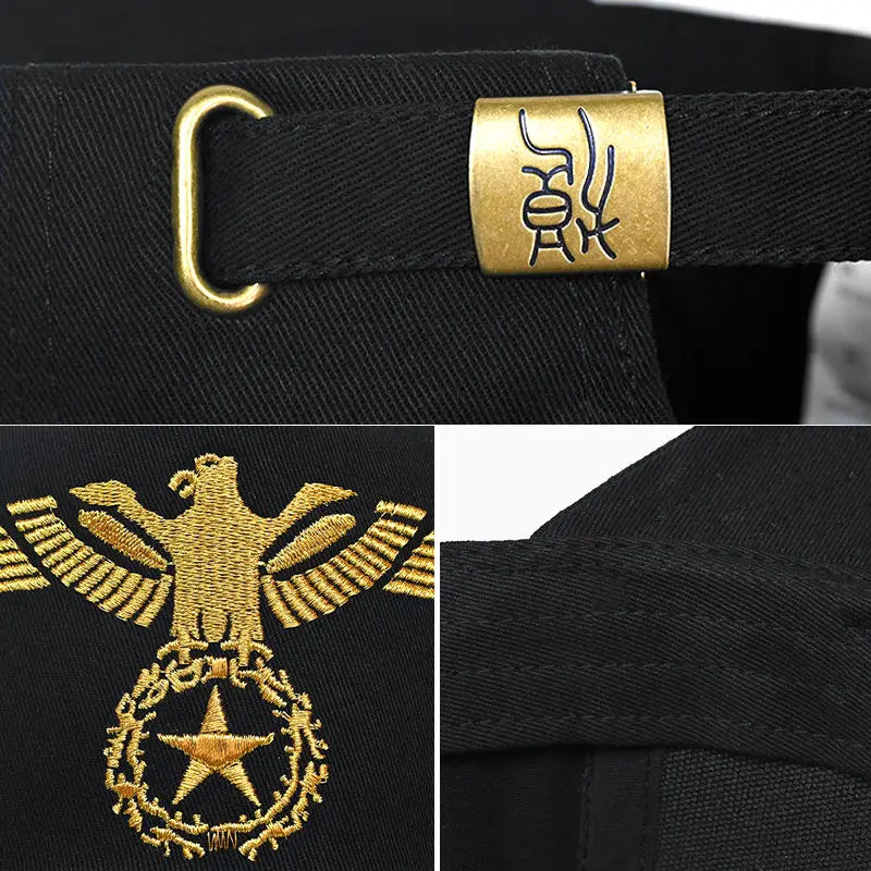 InlnDtor Embroidery visoka evropska in ameriška bejzbolska kapa s širokim robom za prosti čas, za moške z večjim obsegom glave