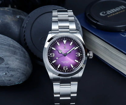 Cronos Luxury Men Watches 36mm Explore Climbing Series Couples Sport Watch NH35 PT5000 Unisex Automatic Mechanical Watch 10Bar
