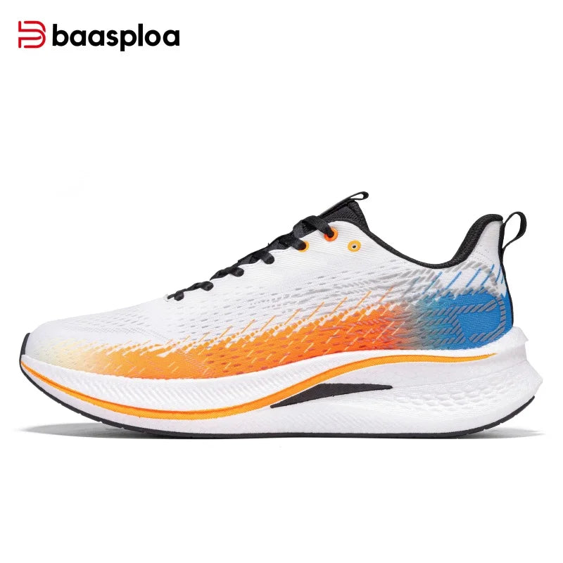 Pantofi de alergare Baasploa pentru bărbați, cu placă de carbon, amortizare profesională, antiderapant, adidași casual pentru femei, respirabili, pentru jogging și sport
