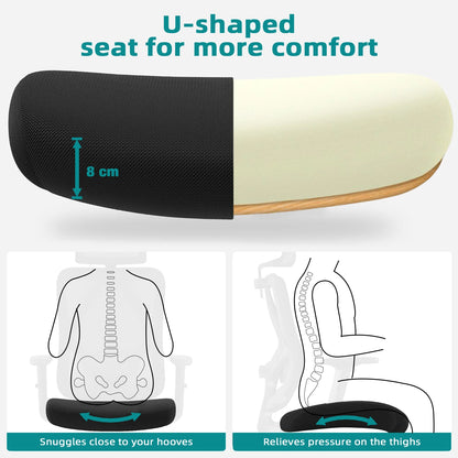 Daccormax Ergonomic Office Chair with 3D Lumbar Support, Mesh Desk Chair, Adjustable Headrest, Reclining Swivel Computer Chair for Home Office
