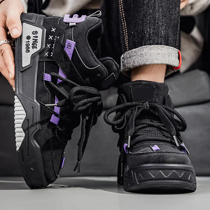 Men's Sneakers, Male Tennis Luxury Shoes, Men's Casual Trainer, Race Breathable Fashion Loafers Running Shoes for Men