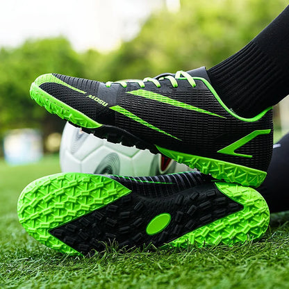 Nouveaux hommes en plein air chaussures de Football crampons pour adultes longues pointes bottes de Football formation chaussures de Sport baskets antidérapant formation unisexe