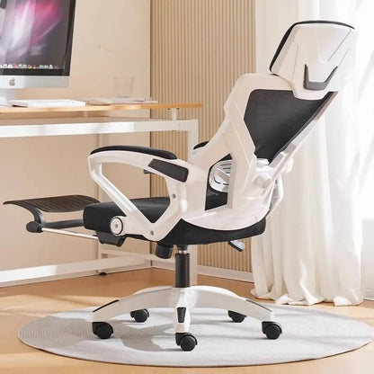 Ergonomic Computer Chair Home Office Chair with Reclining Seat, Comfortable Gaming Chair, Adjustable Desk Chair for Students & Workspaces
