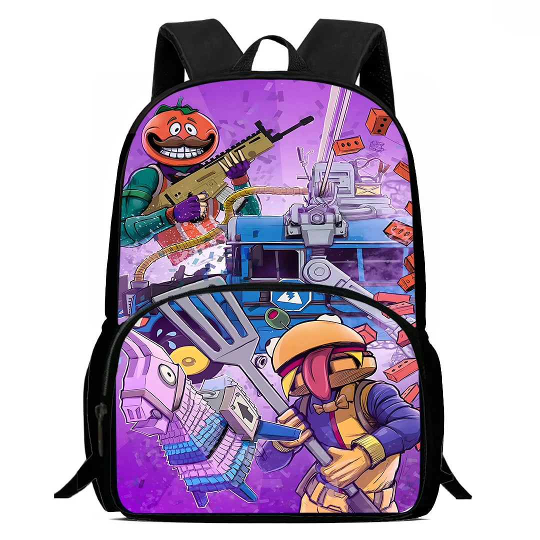 Hot Game Child Backpacks Lunch Bag Pencil Case Pupil Large Capacity School Bags Design-Fortnite For Boy Girl Best Gift