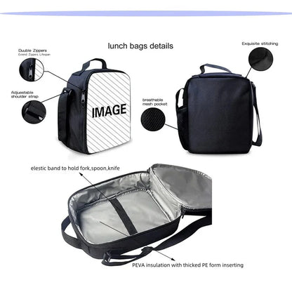 Hot Game Child Backpacks Lunch Bag Pencil Case Pupil Large Capacity School Bags Design-Fortnite For Boy Girl Best Gift