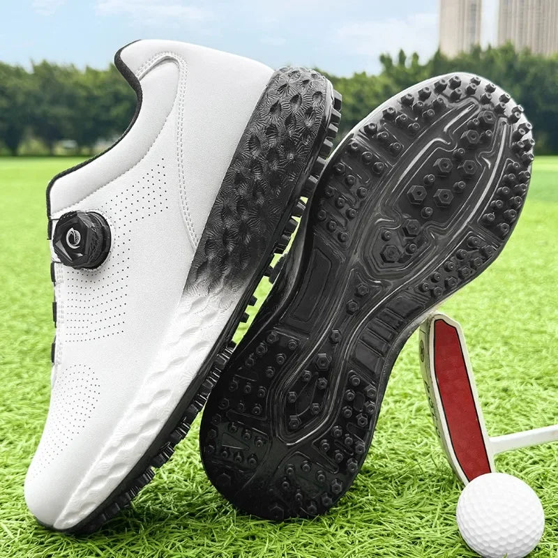 2026 New Golf Shoes Youth Anti-Slip Men's Walking Shoes Outdoor Lawn Athletic Shoes Professional Men's Golf Training Shoes