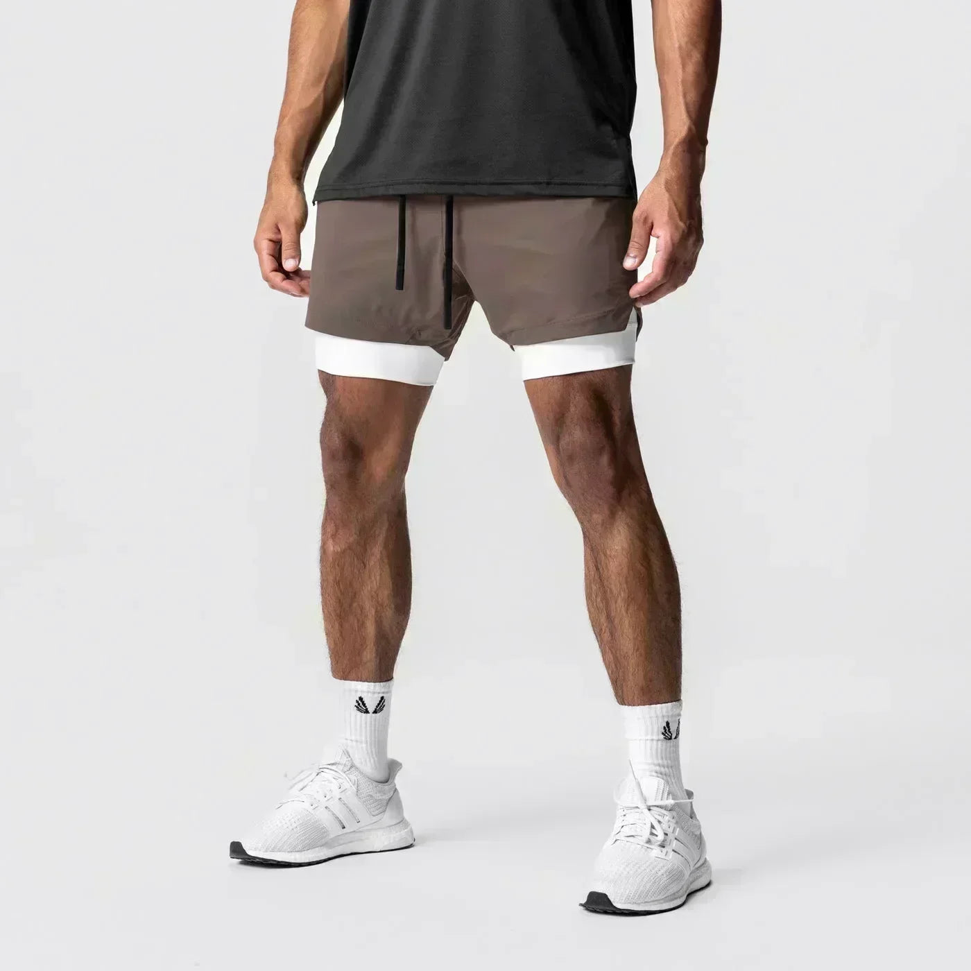 Dragon Ball Men's Double Shorts Vegeta Japanese Anime Summer Fake Two-piece Sports Shorts 2-in-1 Harajuku Y2K Fitness Pants