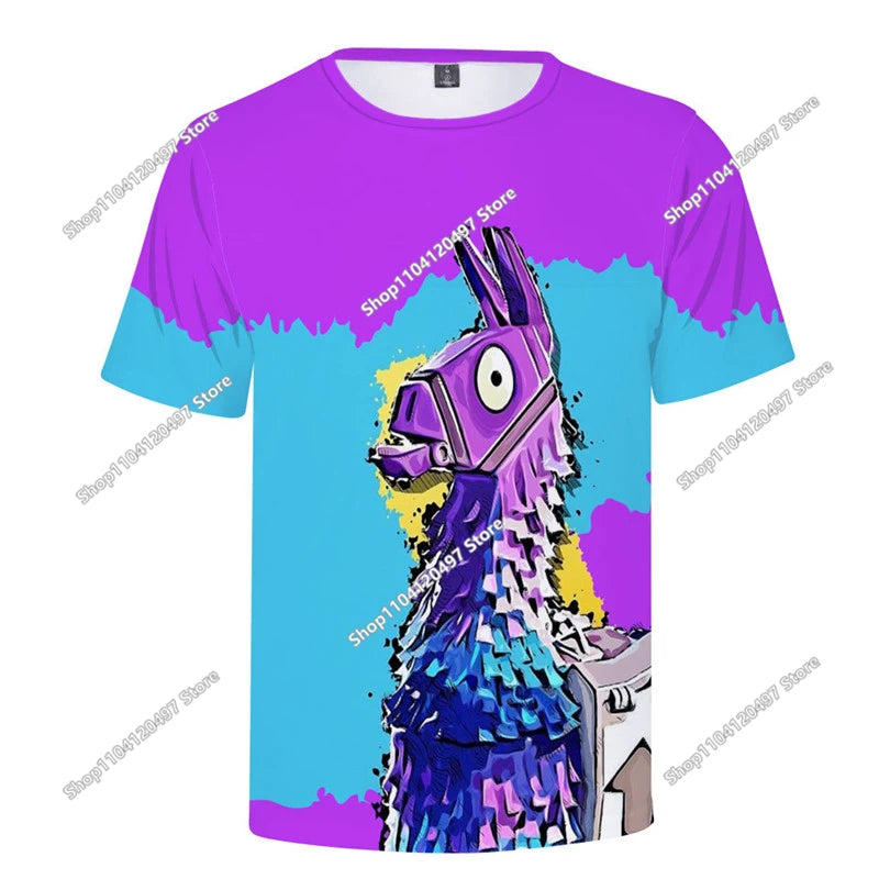 Fortnite Boys Clothes T-Shirt Victory Hero Child Kids T-shirt Battle Royale 3D Girls Short Sleeve Tees T-shirt
