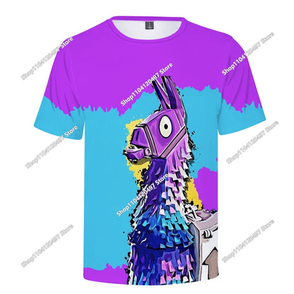 Fortnite Boys Clothes T-Shirt Victory Hero Child Kids T-shirt Battle Royale 3D Girls Short Sleeve Tees T-shirt