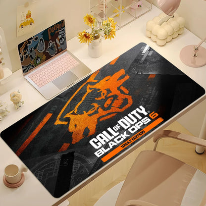 COD Call Of Duty Black Ops 6 Ghost For PC Large MousePads Desk Gaming Mouse Pad Stitched Edges Non-Slip Rubber Base Extended
