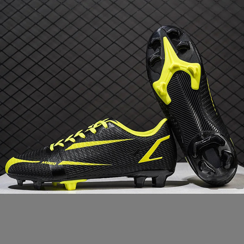 Nouveaux hommes en plein air chaussures de Football crampons pour adultes longues pointes bottes de Football formation chaussures de Sport baskets antidérapant formation unisexe