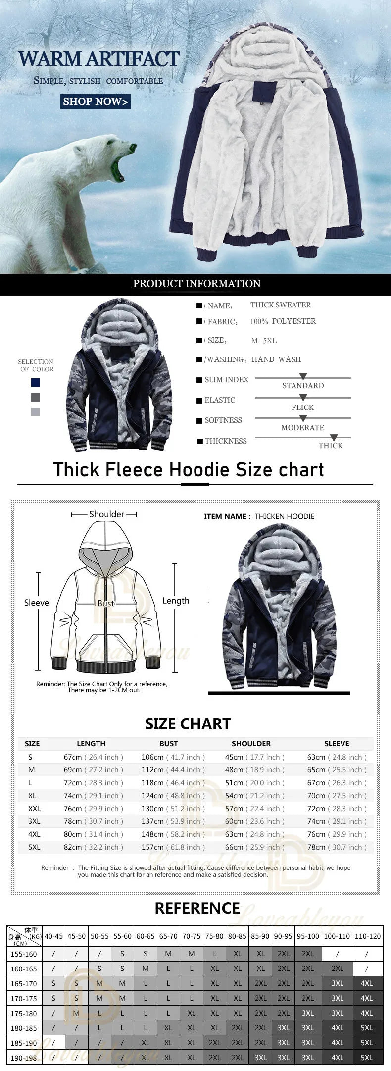 New Arrival Fortnite Men Cool Sweatshirt Battle Game Coat Winter Thick Fleece Warm Zipper Harajuku Hoodie Streetwear