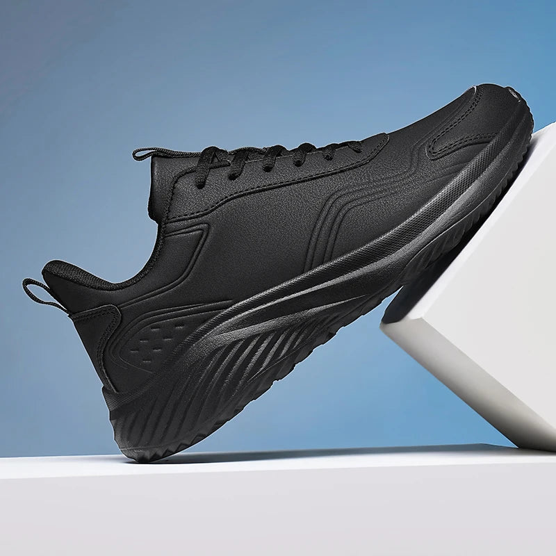 Autumn and Winter Men's Waterproof Sneakers, Soft and Cushion Sport Shoes for Walking, Plus Size 39-48 Casual Shoes for Men
