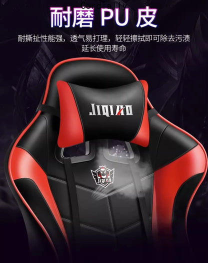 RGB Gaming Chair Ergonomic Computer Chair with Massage Function, Reclining Office Chair, Swivel Gamer Chair with Adjustable Height and Armrests