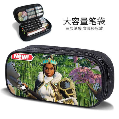 Fortnite new style elementary school student personalized pencil case game peripheral cartoon large capacity stationery bag gift