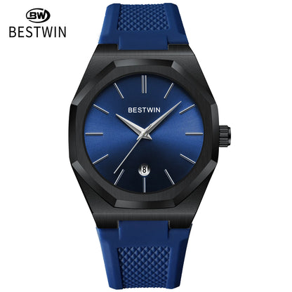 Luxury Quartz Wristwatch Silicone Strap reloj hombre Sport Watch for Man Fashion Date Original Waterproof Clock