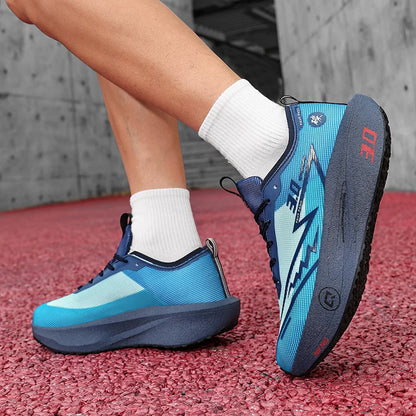 Brand Men's Carbon Plate Running Shoes, Soft Cushion, Shock Absorbing Sports Shoes, Unisex Sneakers, Light Anti-Slip Training Shoes