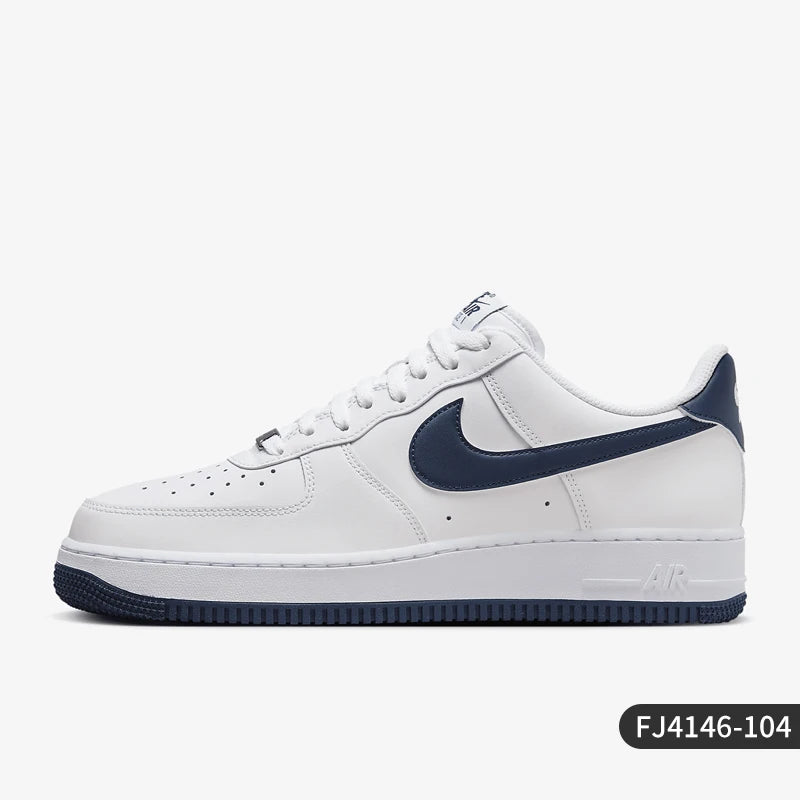 Nike ufficiali autentiche Air Force 1 07 da uomo, scarpe casual resistenti all’usura FJ4146-104