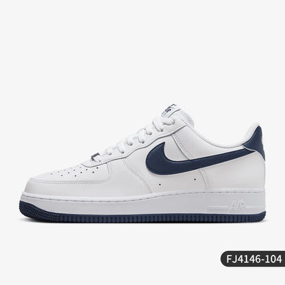 Nike ufficiali autentiche Air Force 1 07 da uomo, scarpe casual resistenti all’usura FJ4146-104
