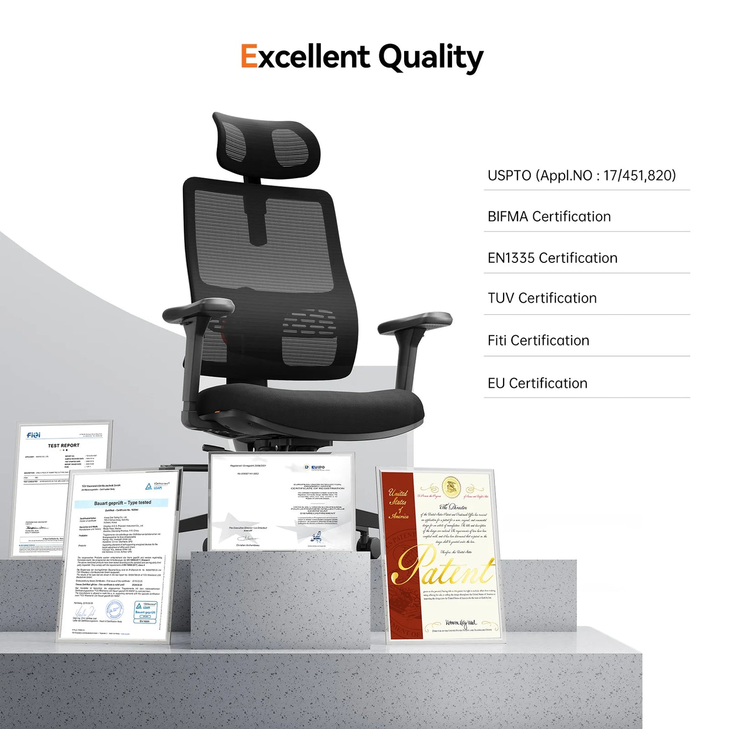 NEWTRAL Ergonomic Office Chair with Auto-Following Backrest, Adaptive Lumbar Support, Adjustable Headrest, 3D Armrests & Reclining Mesh Computer Chair