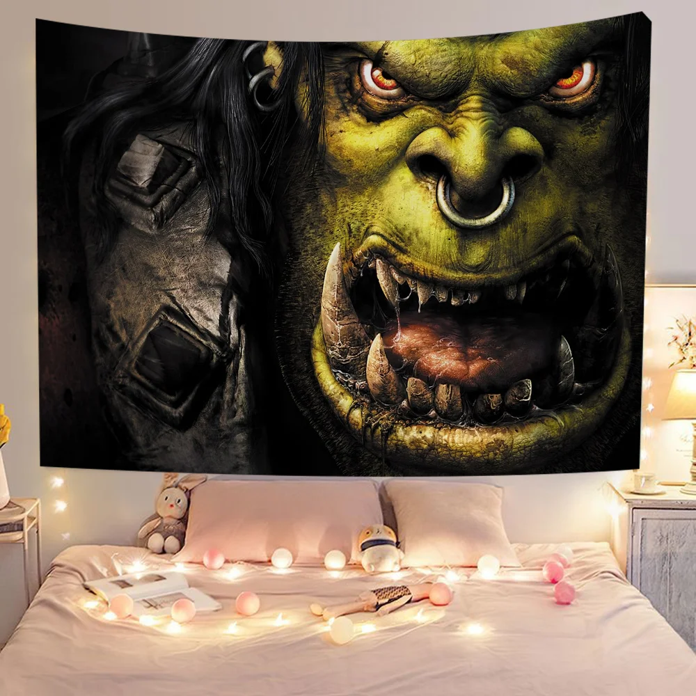 Game World of Warcraft Colorful Flag Wall Hanging Bohemian Wall Banner Mandala Indoor Art Decor