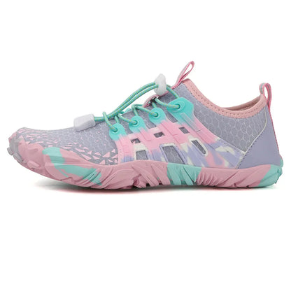 Men's and women's water shoes, upstream wading swimming barefoot five-finger aqua shoes, colorful beach seaside light unisex sneakers new