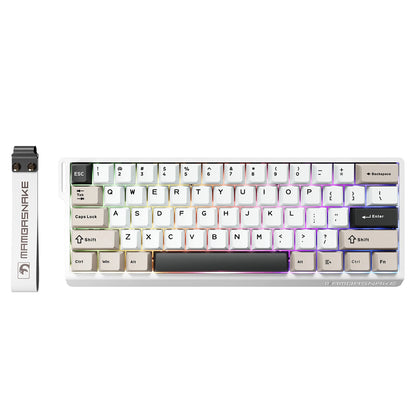 ATTACK SHARK x MAMBASNAKE X60 HE 8K Rapid Trigger Keyboard Magnetic Switch, Tri-Mode Connection, 0.01mm Rapid Trigger Accuracy