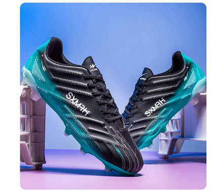 Double Star Adult Youth AG Soccer Cleats Non Slip Durable Artificial Natural Grass Football Shoes for Training Match Men Women