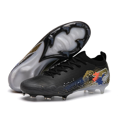 Nouvelles chaussures de football pour hommes, crampons d'entraînement, chaussures de soccer antidérapantes, ultralégères, crampons longs FG pour extérieur, livraison directe